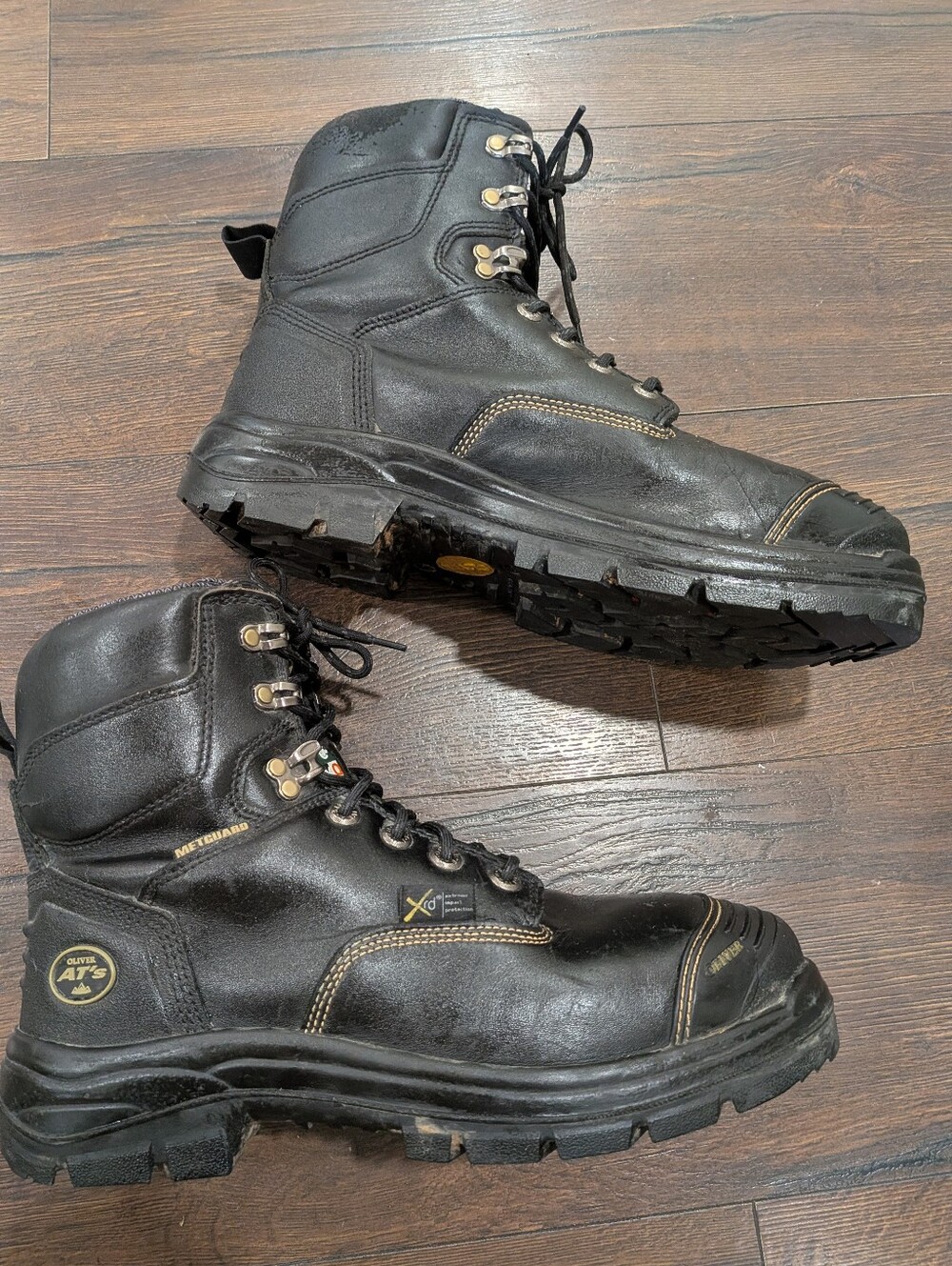 Oliver 55 Series 6'' Black Met Guard EH Safety Toe Boot Size 12